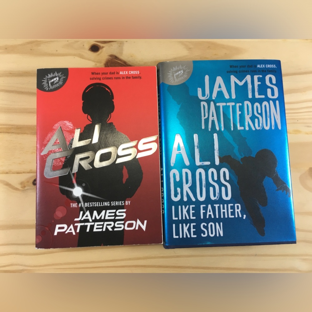 Lot Of 2 Ali Cross Series Books By James Patterson Red paperback Blue Hardcover